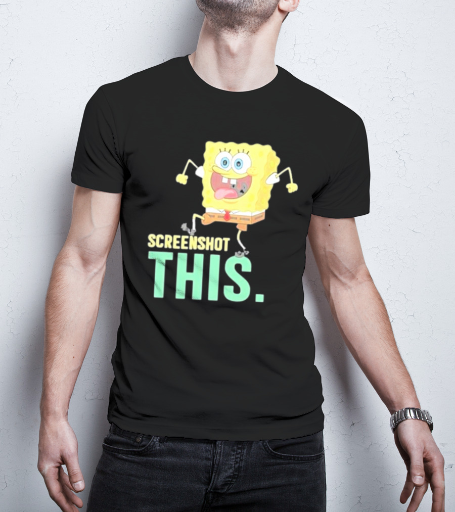 Devsprings Screenshot This Spongebob Jumping Excitedly T-Shirt