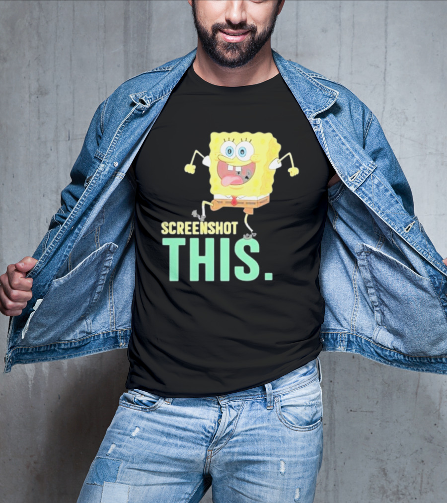 Devsprings Screenshot This Spongebob Jumping Excitedly T-Shirt