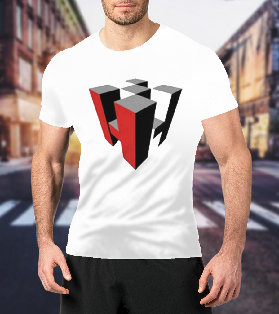 Hoonigan Big Block Red Black 3D Checkerboard T-Shirt