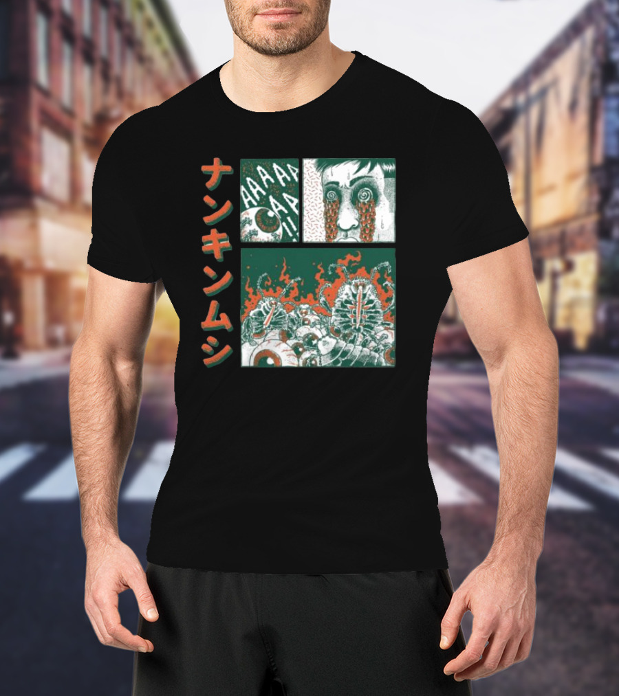 Nankinmushi AAAHHH Bedbugs Attack Horror Manga T-Shirt