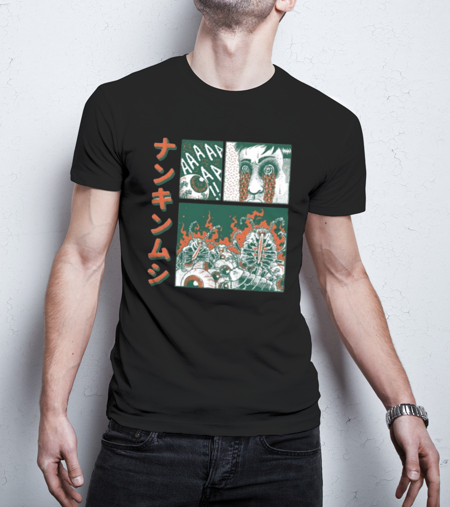 Nankinmushi AAAHHH Bedbugs Attack Horror Manga T-Shirt