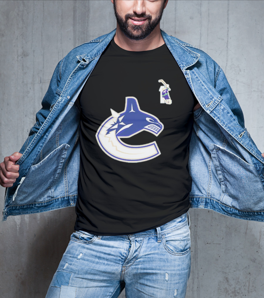 Luongo #1 Vancouver Canucks Orca Logo Ring Of Honour T-Shirt