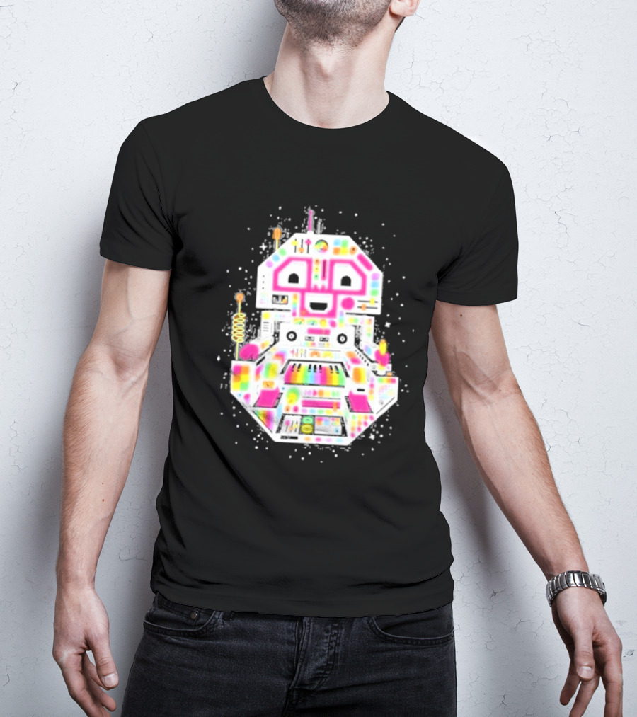 STS9 Reflect Refract Neon Robot T-Shirt