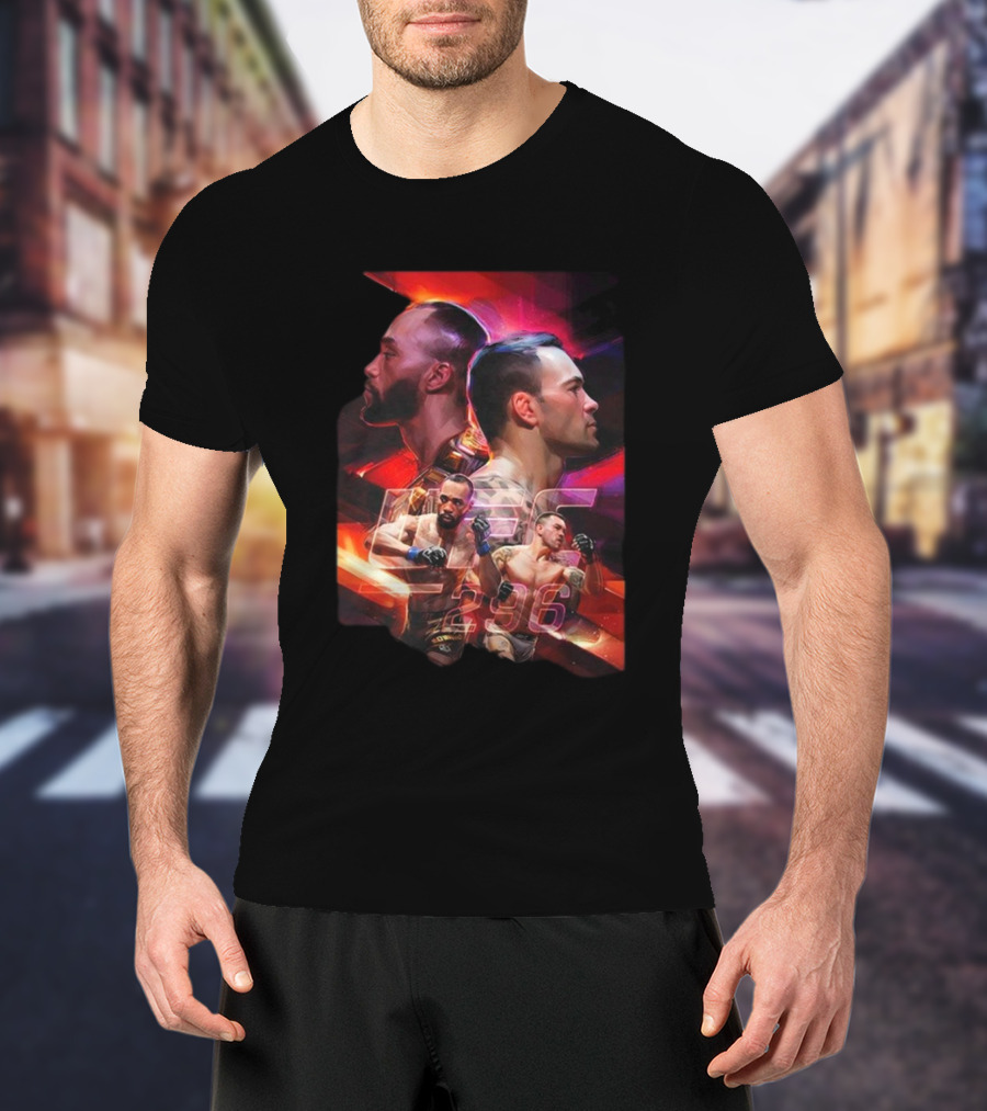 UFC 296 Men’s Artist Series Dynamic Portraits T-Shirt