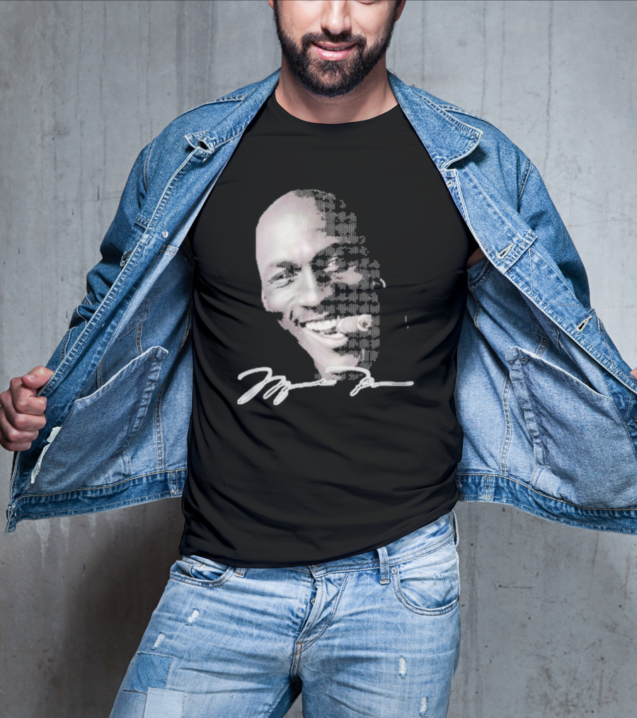 Michael Jordan Iconic Smile With Cigar Signature T-Shirt