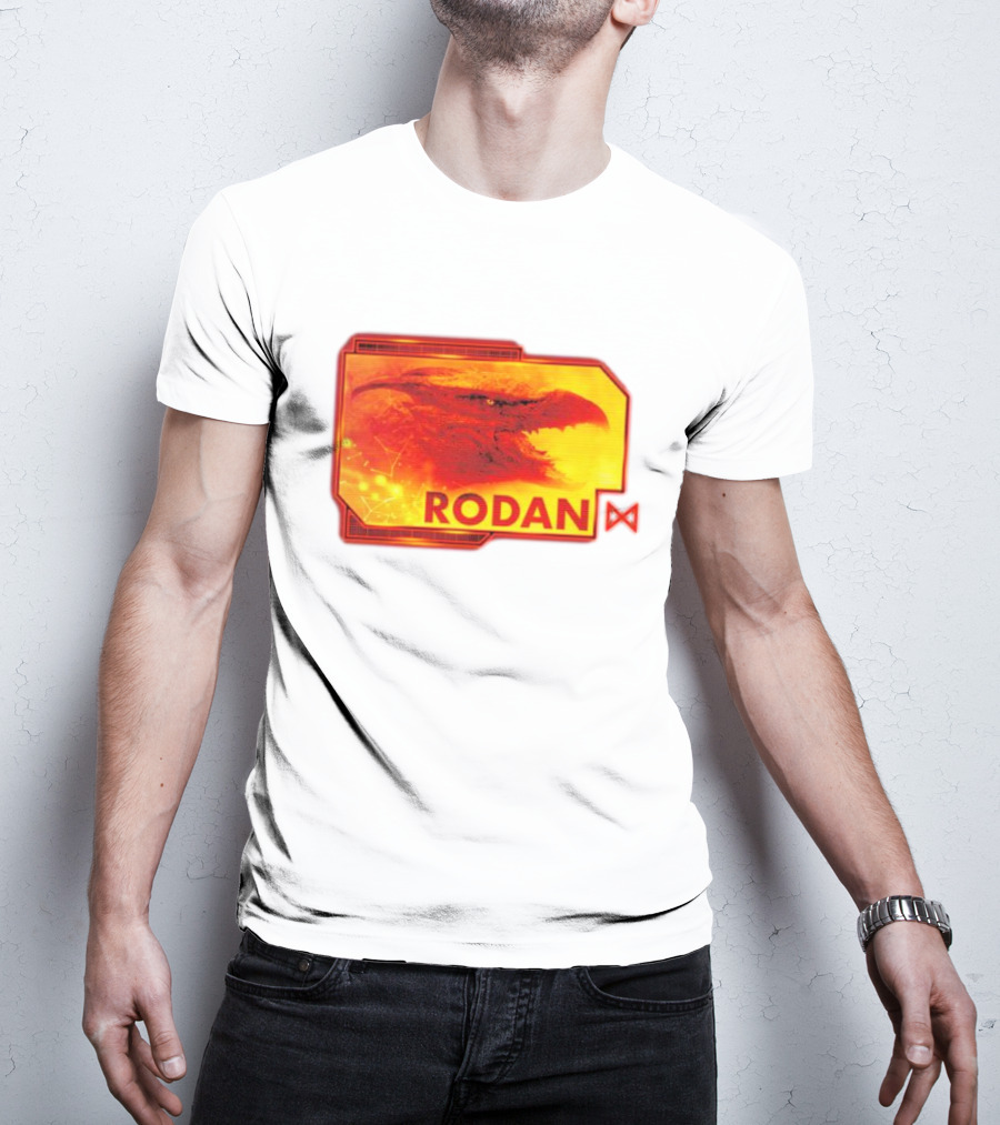 Rodan Monsters Titan Tactical Science Division Fiery Creature Profile T-Shirt