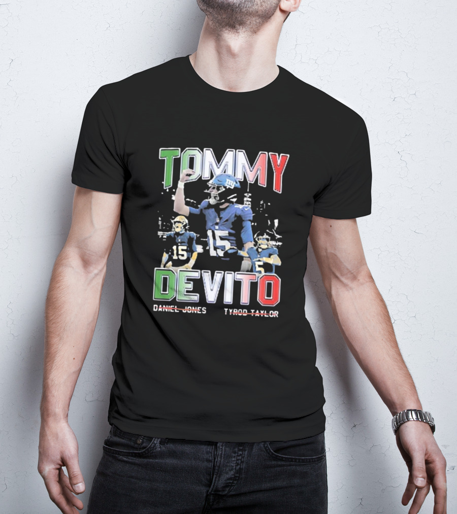 Tommy Devito New York Giants Daniel Jones Tyrod Taylor T-Shirt