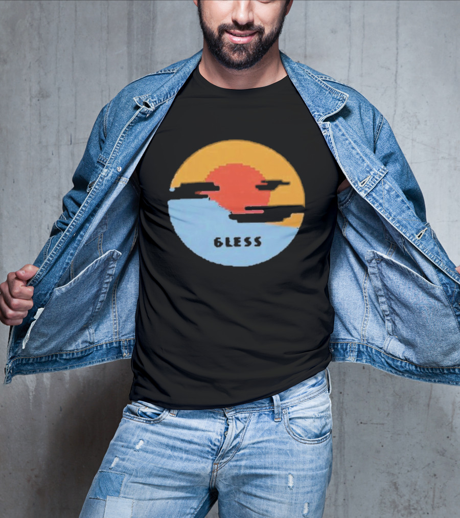 Pixel Sunset Six Less T-Shirt