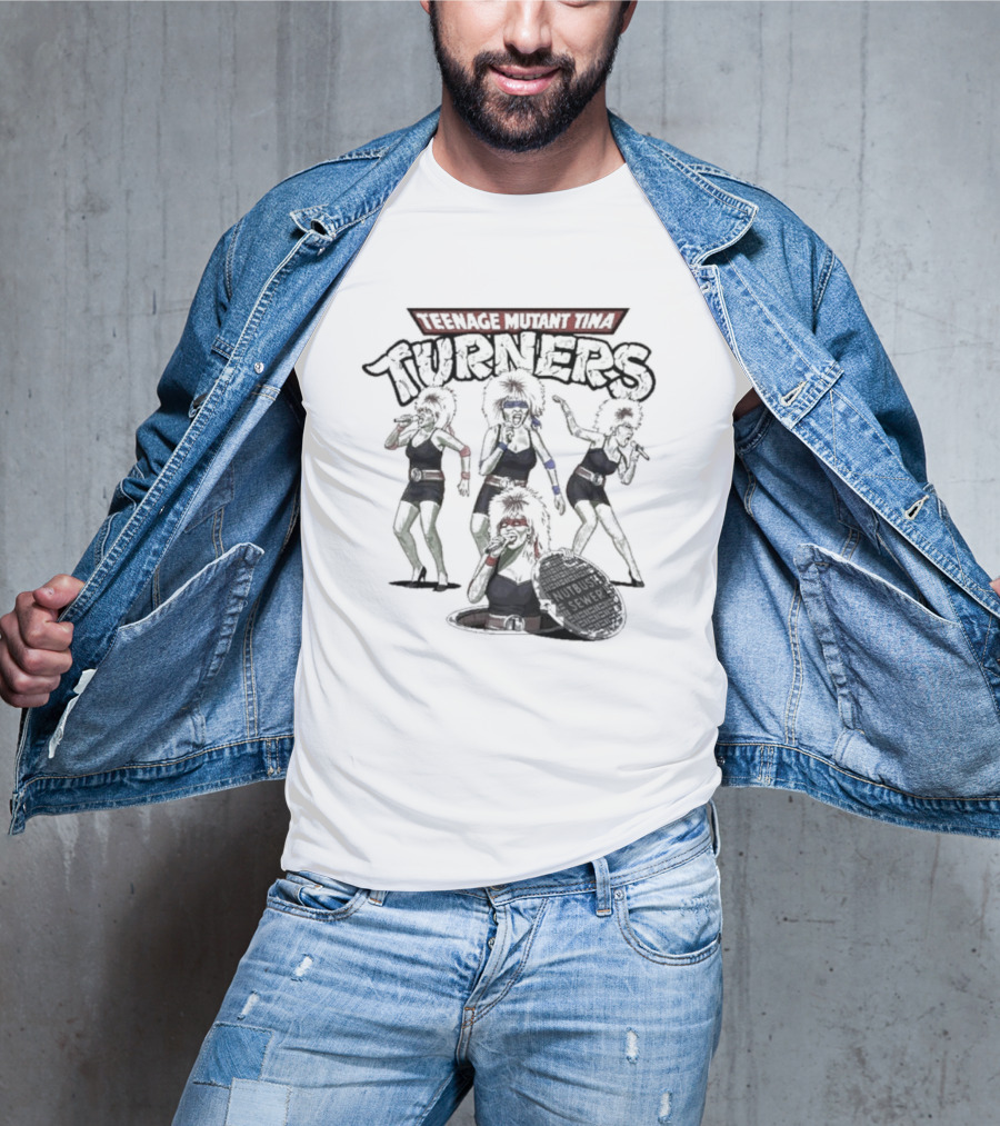Teenage Mutant Tina Turners Comic Mashup T-Shirt