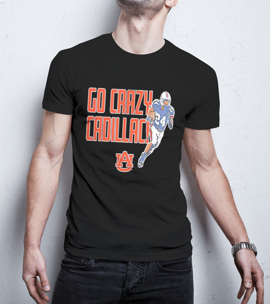 Go Crazy Cadillac Auburn Tigers Football 24 T-Shirt