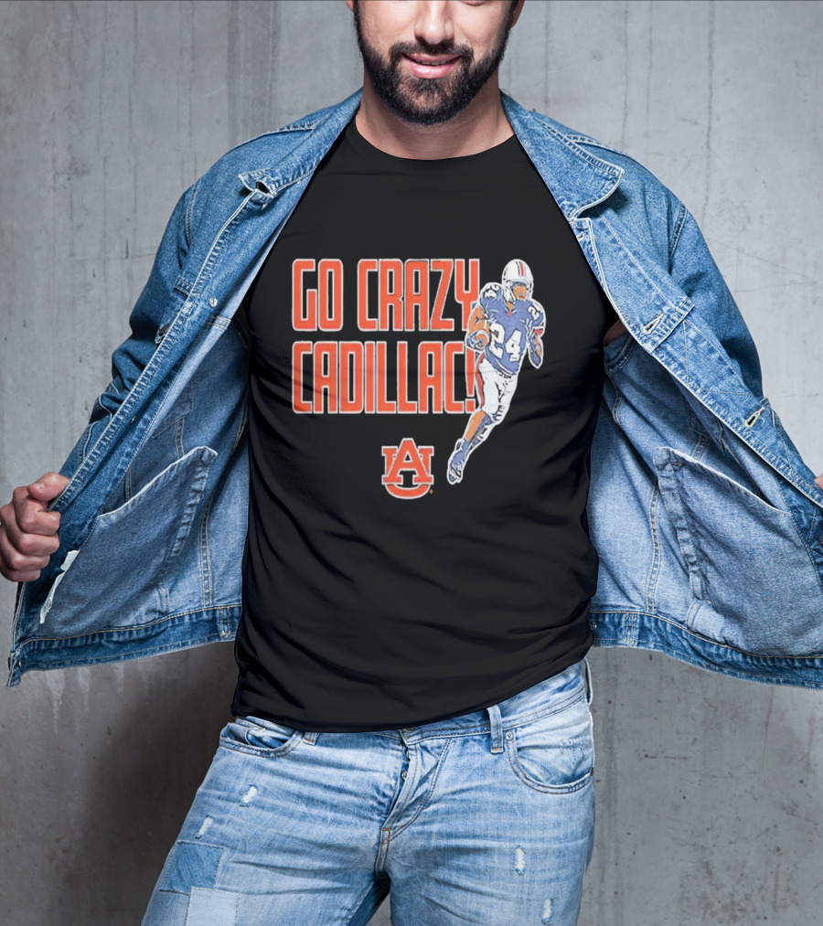 Go Crazy Cadillac Auburn Tigers Football 24 T-Shirt