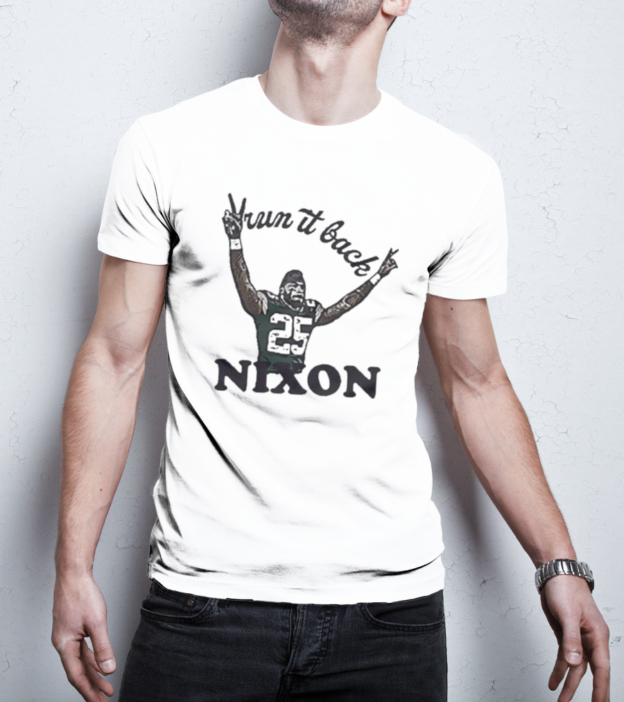 Campeche Collective Run It Back Nixon Victory Pose 25 T-Shirt