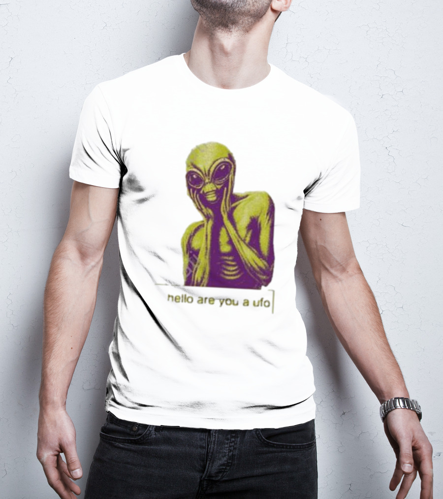 Dogecore Alien Hello Are You A UFO T-Shirt