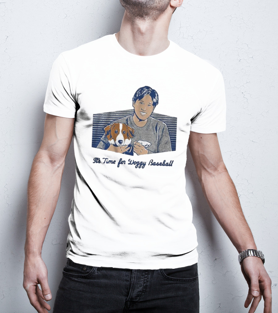 Shohei Ohtani It's Time For Doggy Baseball Quality Charm T-Shirt