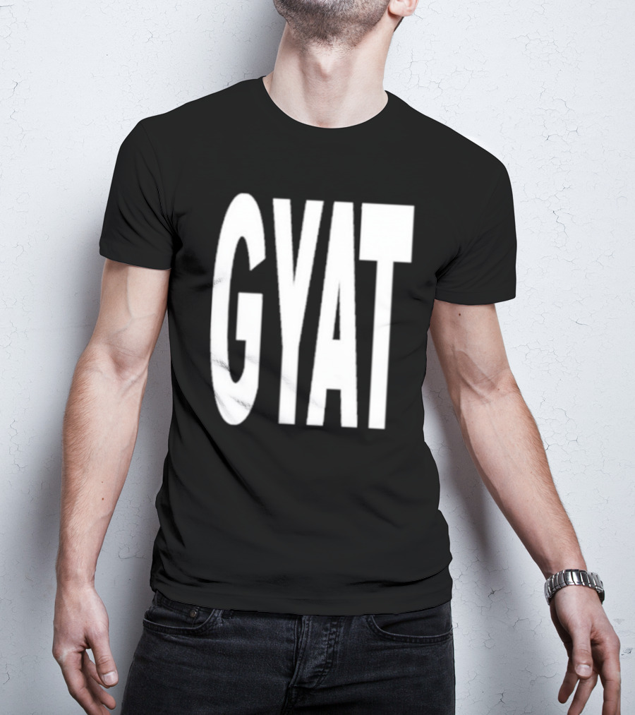 Revive Gyat Bold Statement Text White T-Shirt