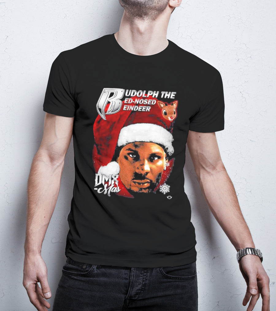 Rudolph The Red-nosed Reindeer DMX-Mas Santa Hat Christmas T-Shirt