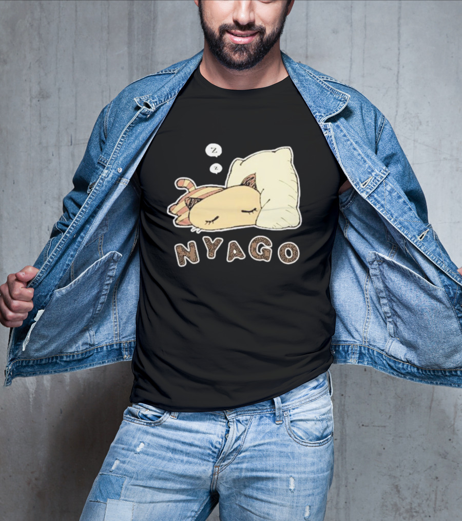 Sanrio Nyago Sleeping Cat Zzz Pillow T-Shirt