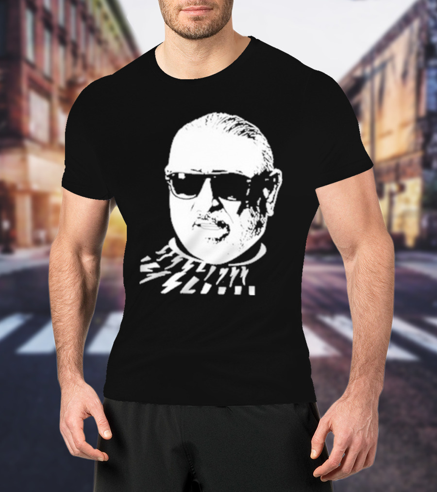 Serghei Mizil Iconic Graphic Black Sunglasses T-Shirt