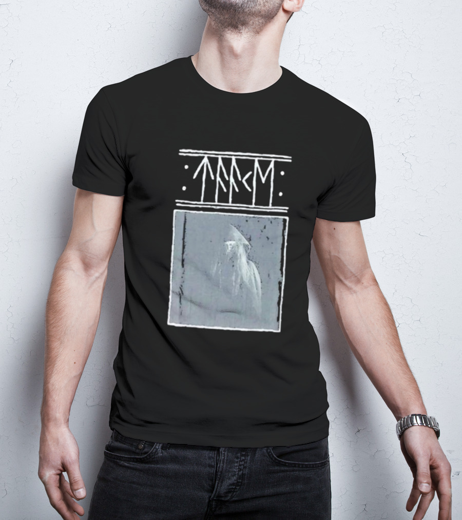 Taake Stridens Hus Nordic Runes Monochrome T-Shirt