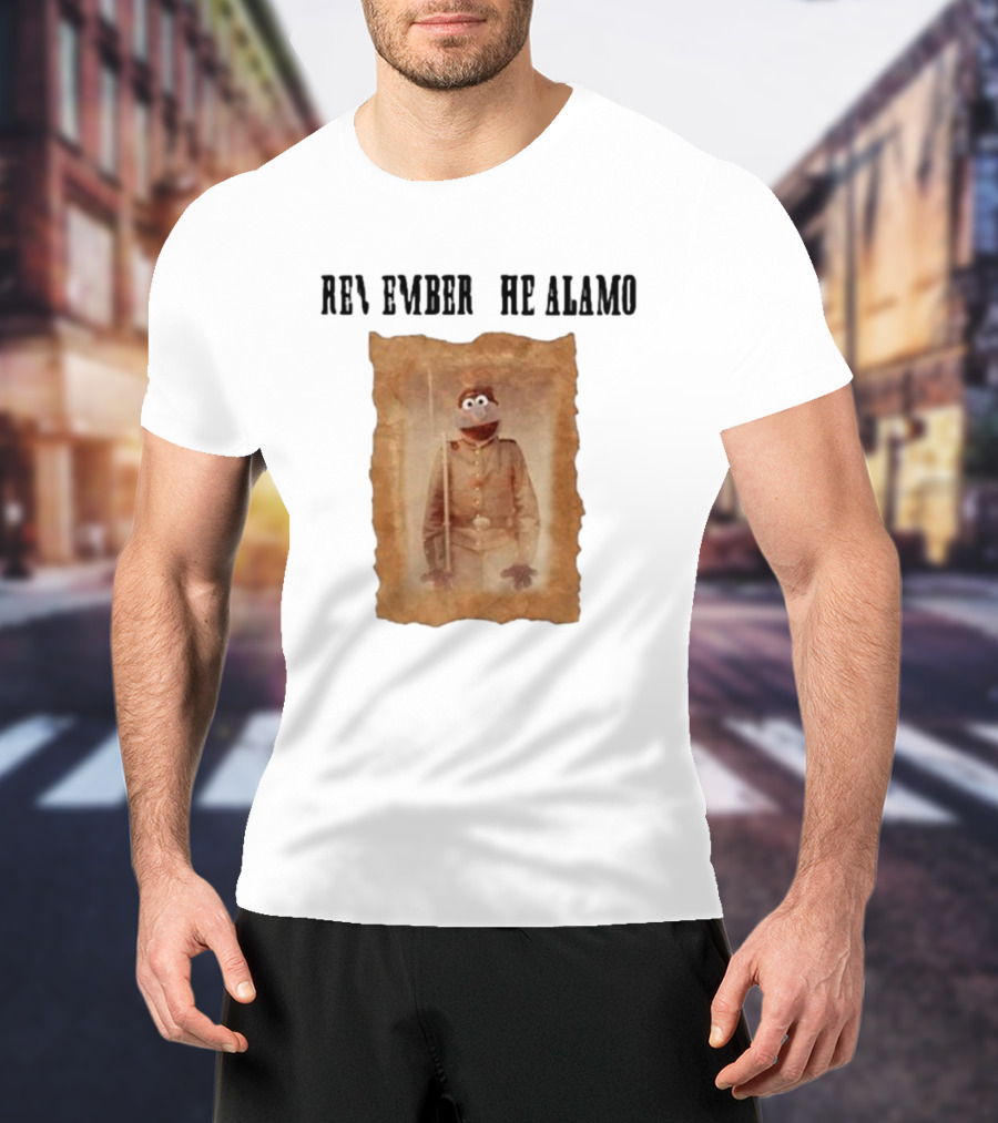 R Remember R He Alamo Lucca International Muppet Gonzo T-Shirt