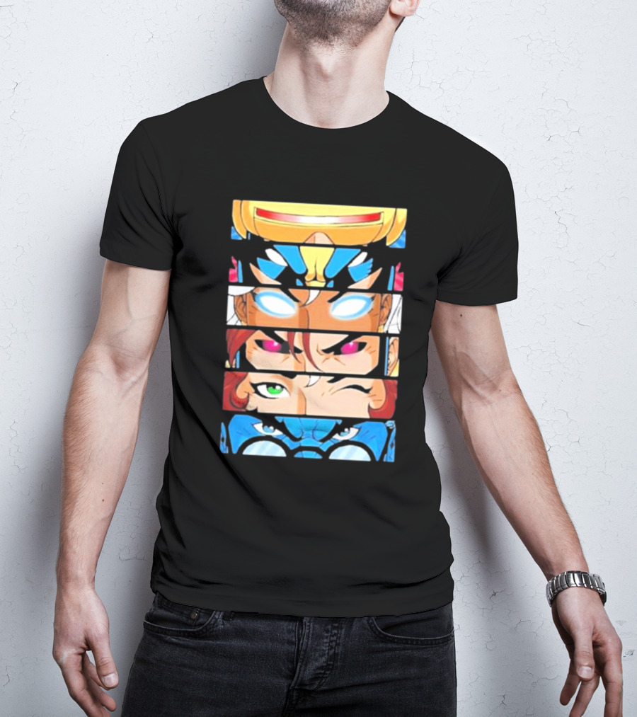 Jax Briggs X-Men97 Cyclops Wolverine Storm Jean Grey Beast Eyes T-Shirt