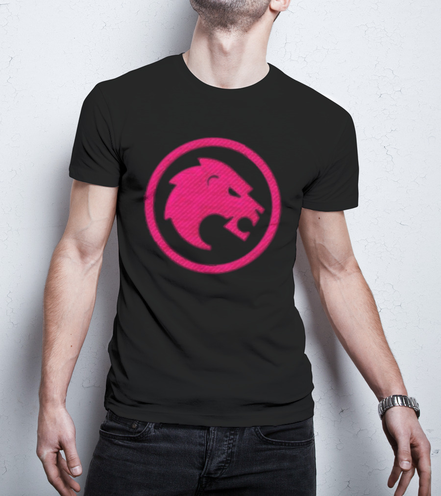 Jon Rahm Sponsor Legion XIII Pink Lion Emblem T-Shirt