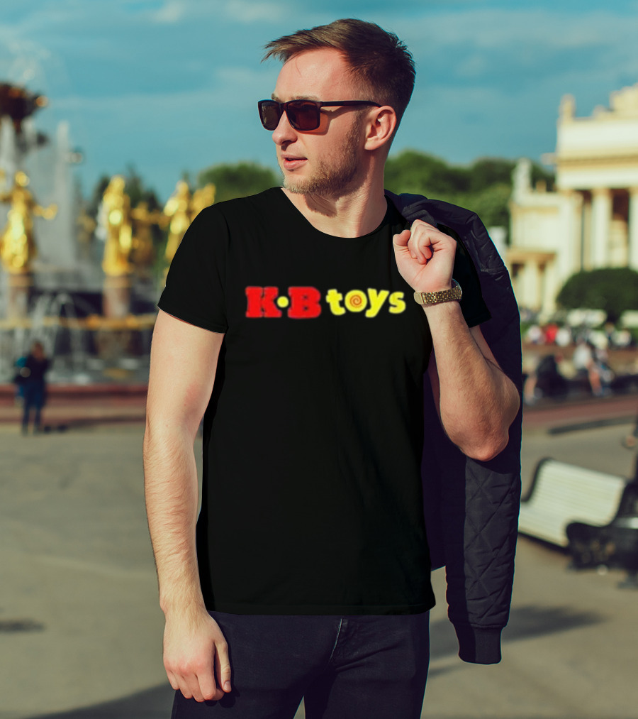 KB Toys Red Yellow Spiral T-Shirt