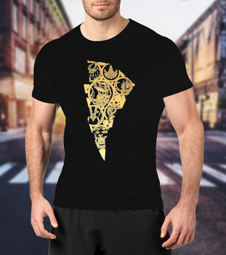 Mmpr Power Rangers Dinozord Medal Power Coins T-Shirt