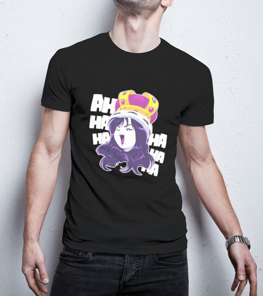 Ms Sakura Haha King Crown Laugh T-Shirt