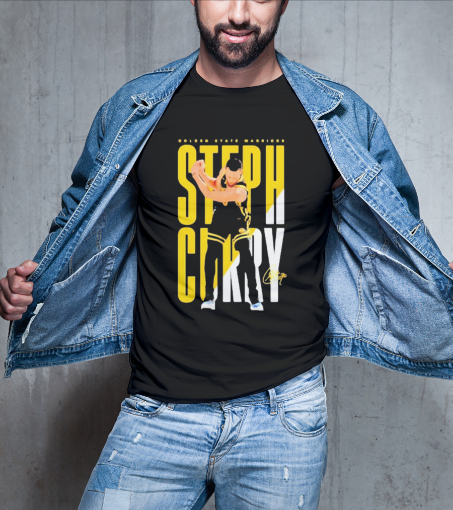 Golden State Warriors Steph Curry Golf Celebration Signature T-Shirt