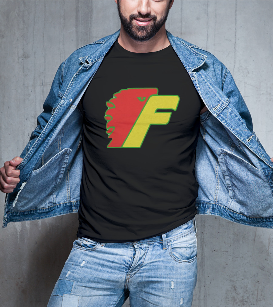 Philadelphia Firebirds Hockey Logo Red Green Yellow F T-Shirt
