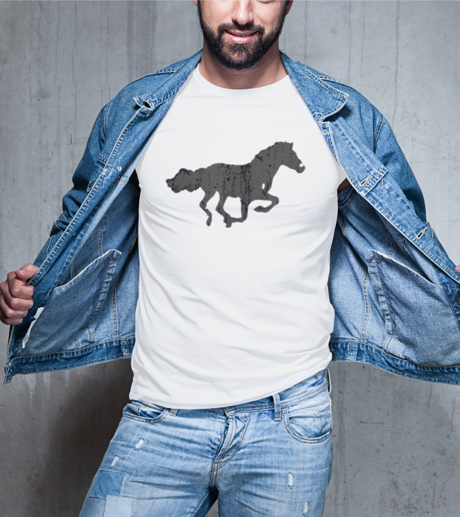 Vintage Horse Print T-Shirt