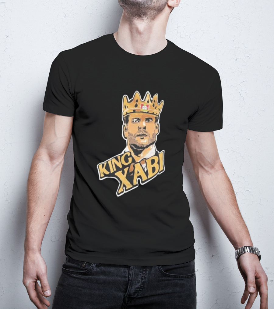 King Xabi Bayer Leverkusen Coach Icon With Crown T-Shirt