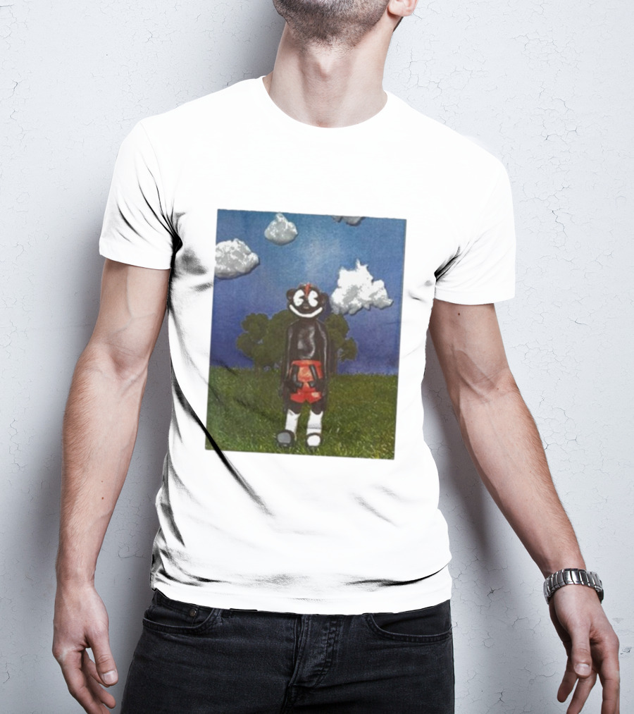 Lil Darkie Sunrise Character With Clouds And Trees T-Shirt