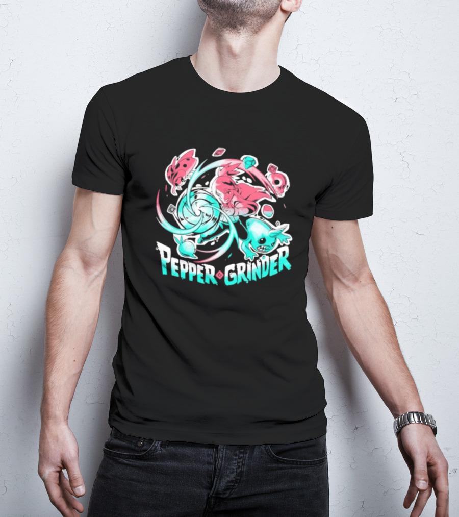 Pepper Grinder Cartoon Characters Rush Adventure T-Shirt