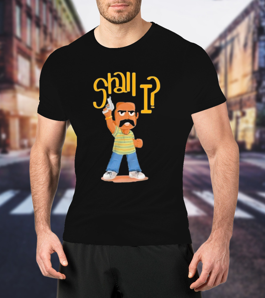 Shall I Amban Aavesham Character With Gun T-Shirt