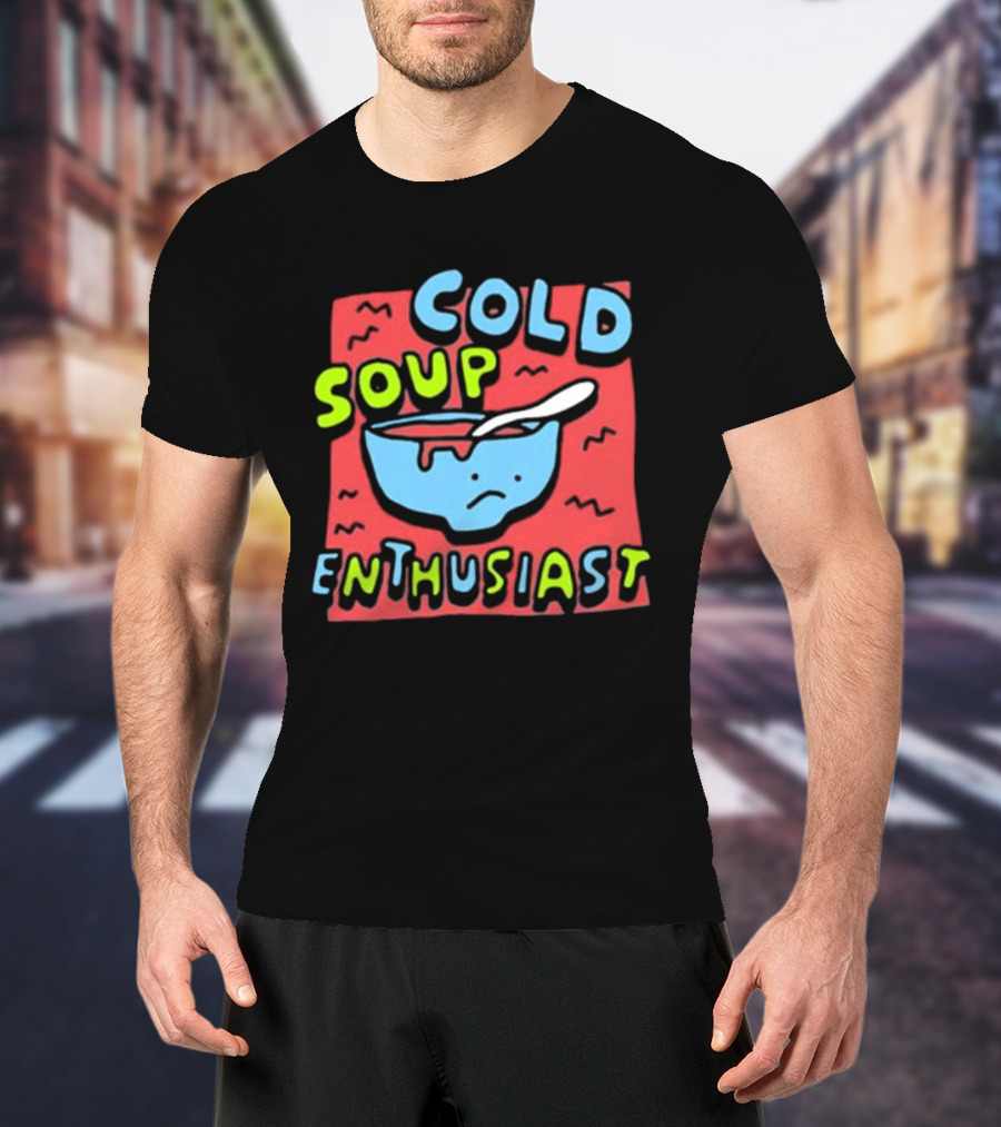 Zoe Bread Cold Soup Enthusiast Retro Gazpacho Vibes T-Shirt
