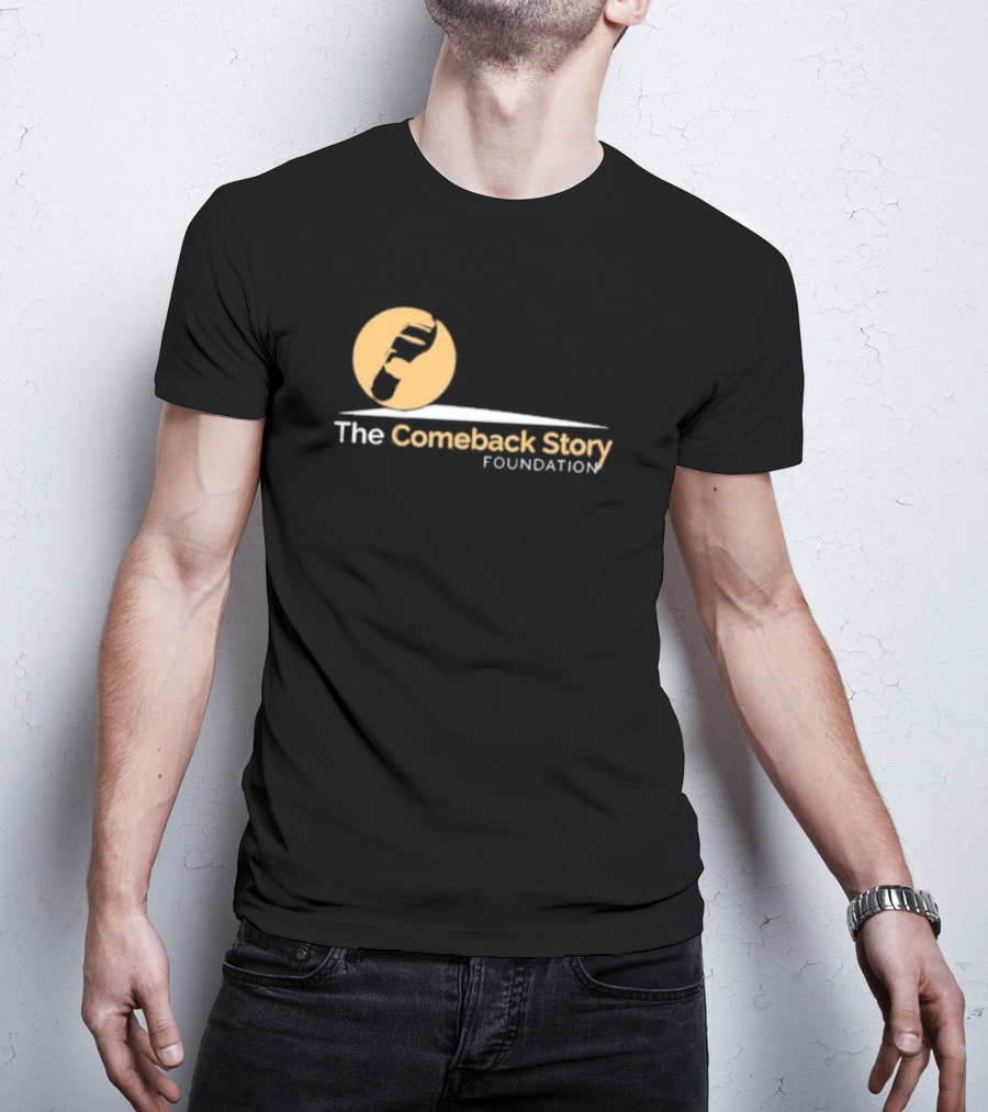 The Comeback Story Foundation Logo With Stomp Icon And Arc T-Shirt