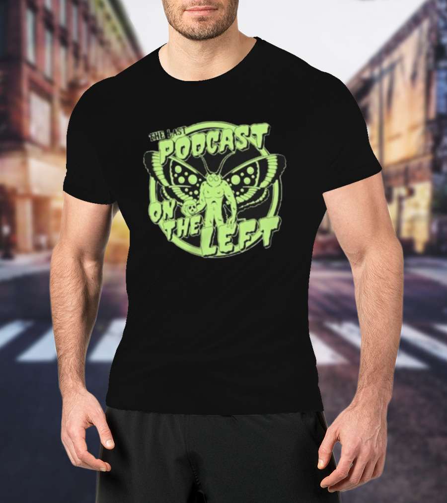 The Last Podcast On The Left Mothman Neon T-Shirt