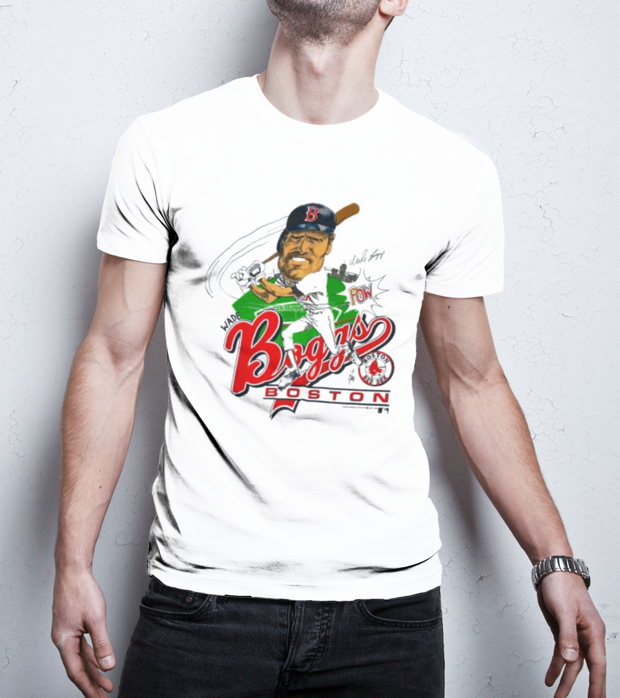 Wade Boggs Boston Red Sox Pow Baseball Signature HOF 2005 T-Shirt