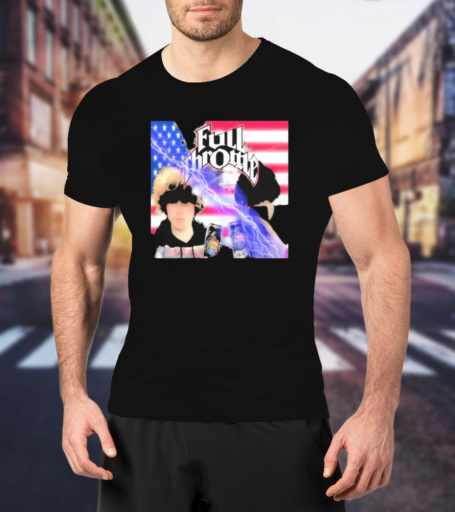Full Throttle Stars And Stripes Energy Drink Lightning Burst T-Shirt