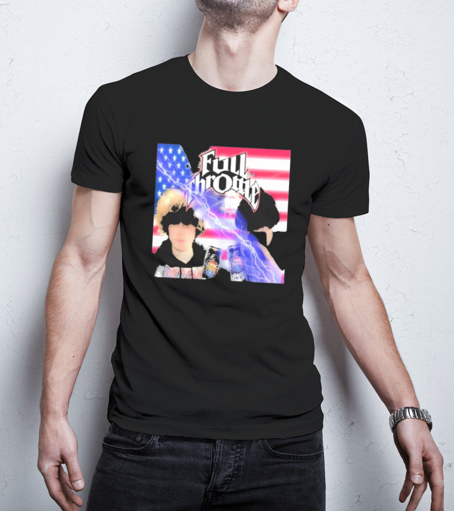 Full Throttle Stars And Stripes Energy Drink Lightning Burst T-Shirt