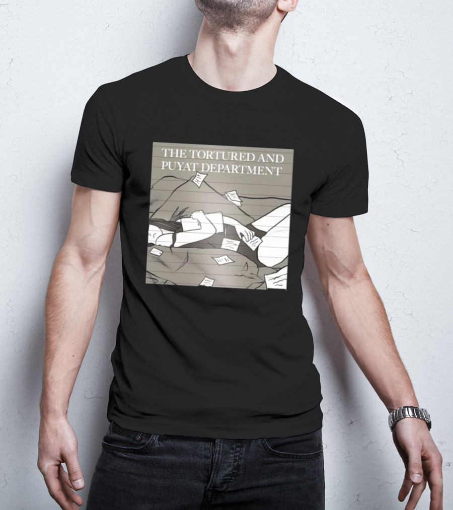 The Tortured And Puyat Department Sleepless Exhaustion Notebook Pages T-Shirt