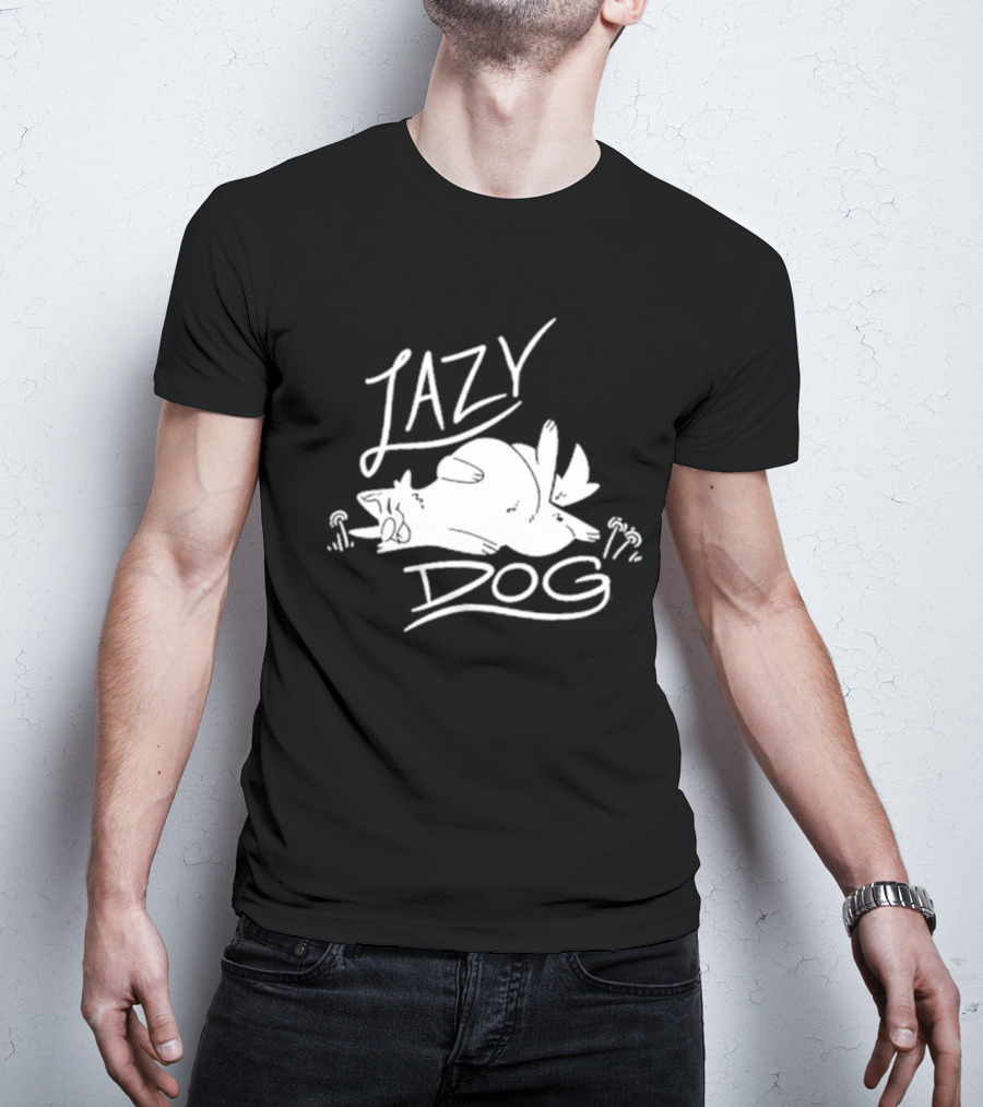 Lazy Dog Sleeping Art By Sloshdog T-Shirt