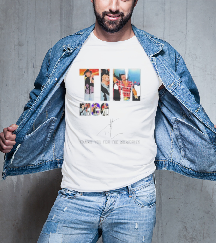 TIM MCGRAW THANK YOU FOR THE MEMORIES SIGNATURE ICONIC STAGE PERFORMANCES T-Shirt