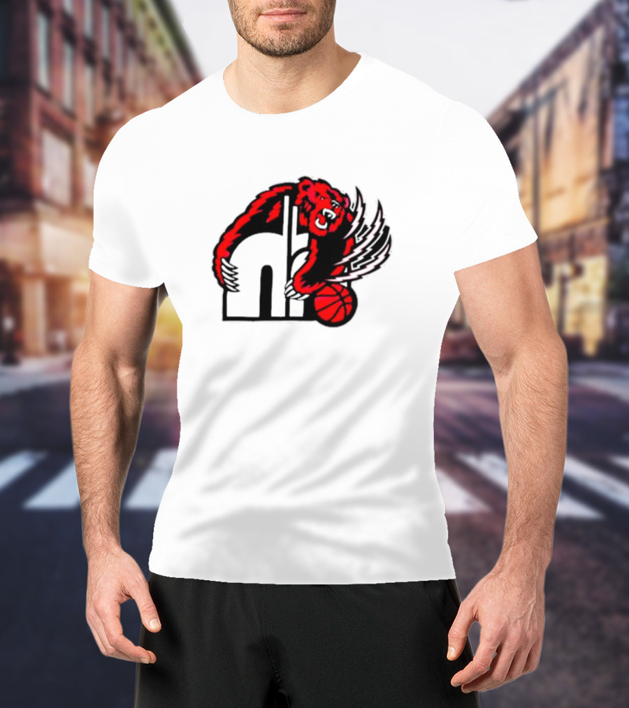 Memphis Hustle Basketball Bear Logo Konchar Hustle T-Shirt