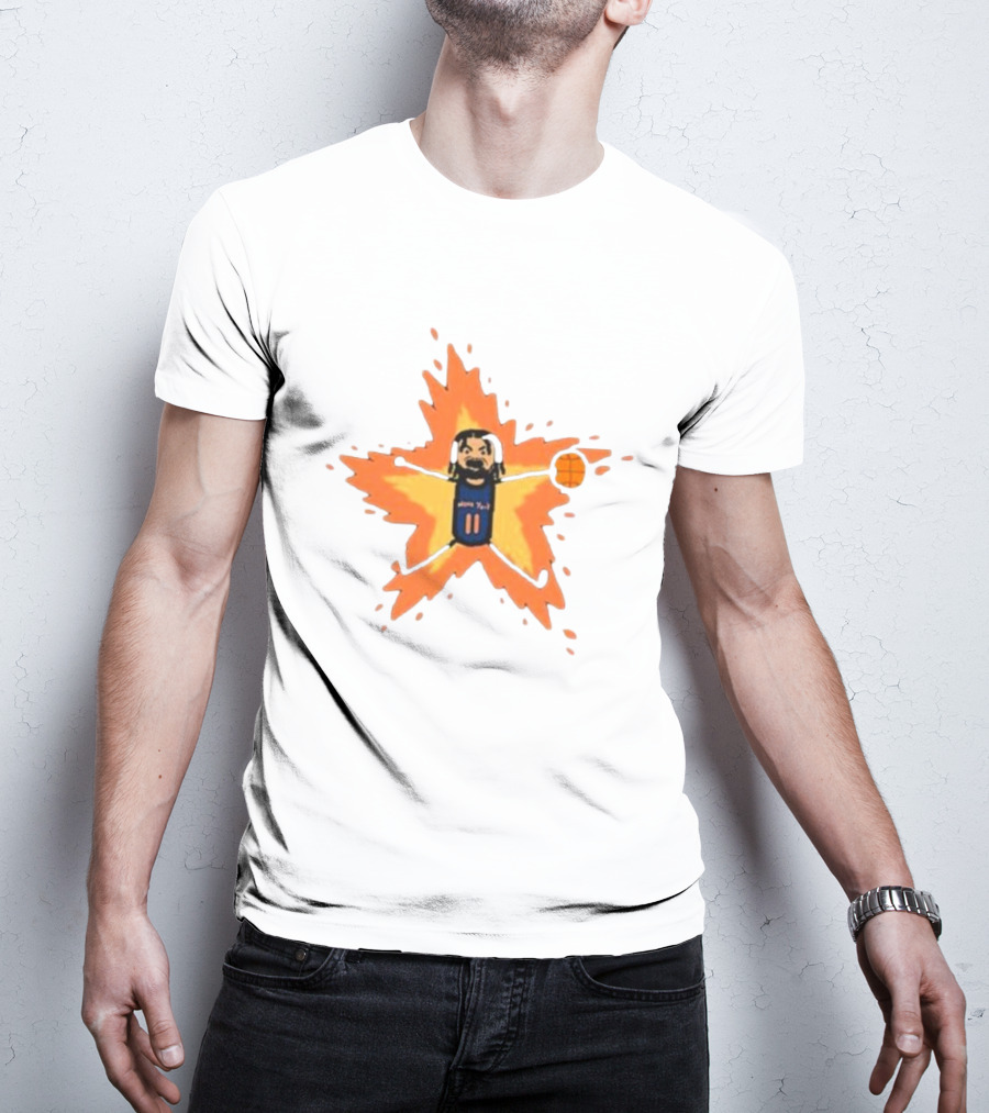 Paint Jalen Brunson Supernova Basketball Star Explosion T-Shirt