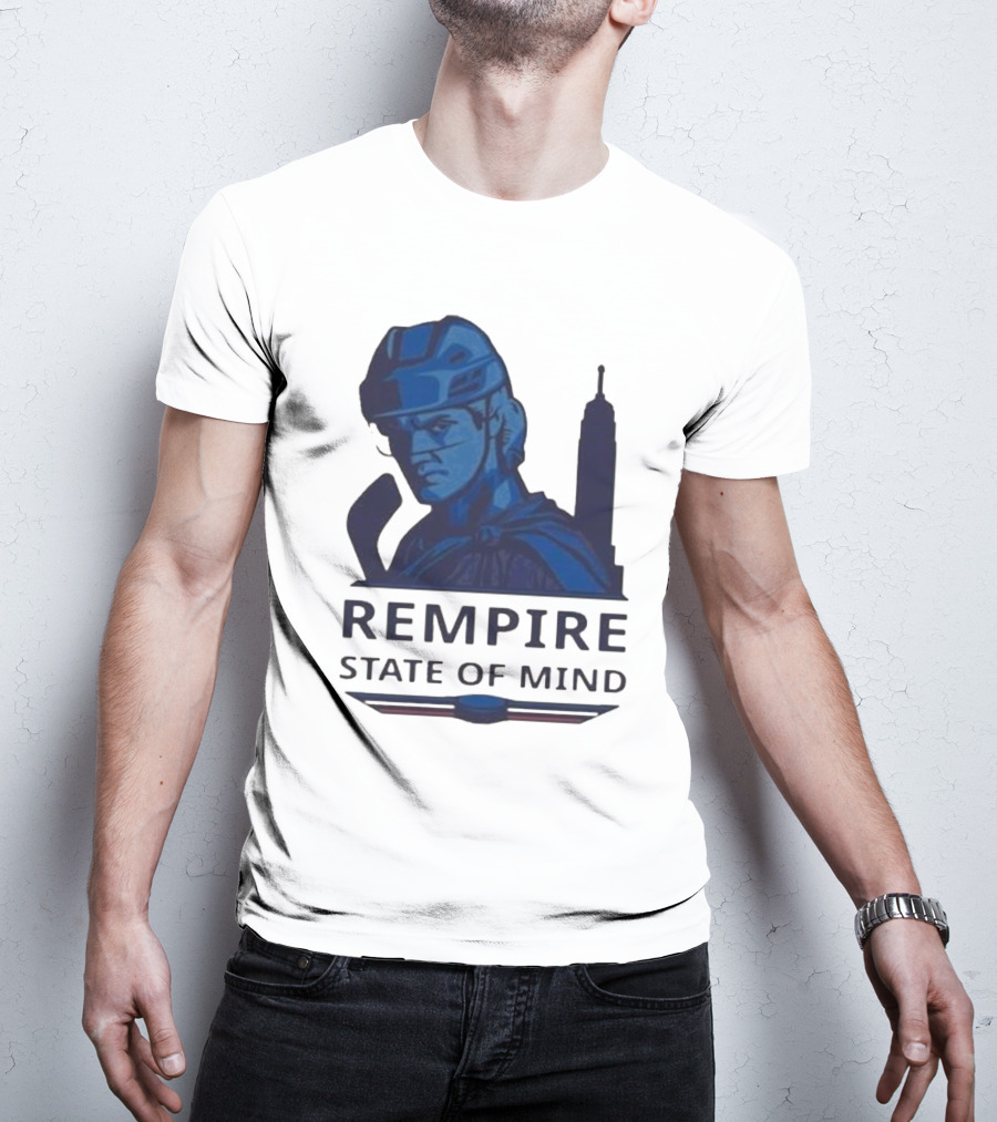 Rempire State Of Mind Matt Rempe New York Rangers Hockey Skyline T-Shirt
