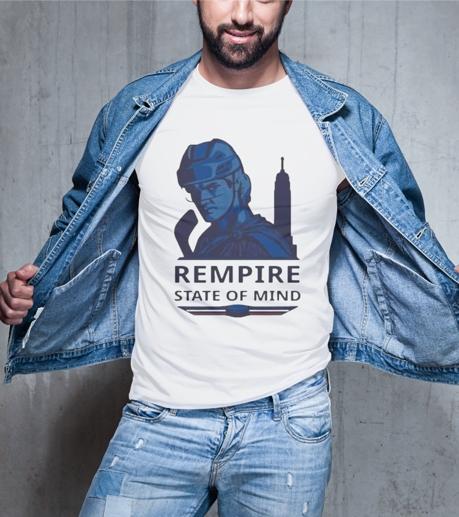 Rempire State Of Mind Matt Rempe New York Rangers Hockey Skyline T-Shirt