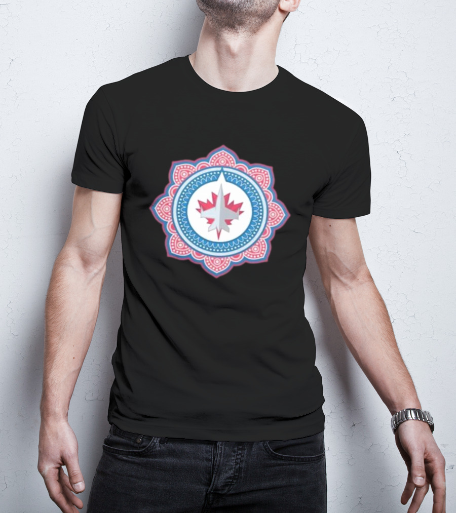 Winnipeg Jets South Asian Heritage Mandala T-Shirt